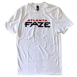 Atlanta FaZe Men's T-Shirt Classic Logo Short Sleeve Tee in Medium White